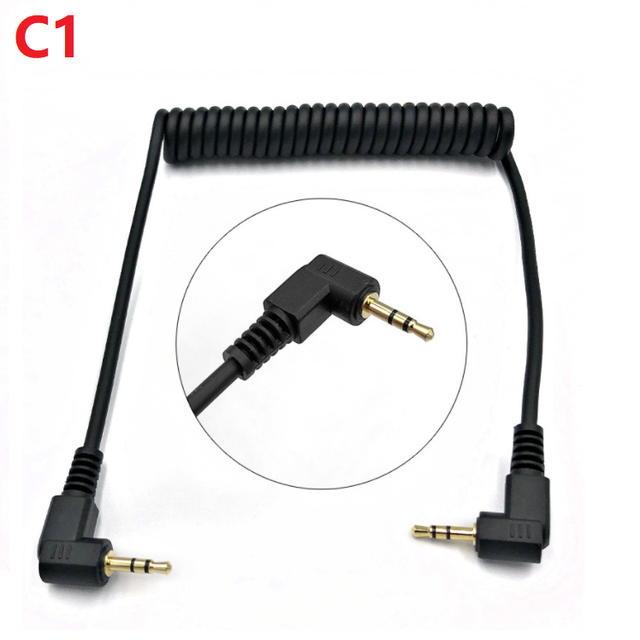 Digital Camera Shutter Connection 2.5mm Cable C1 C3 N1 N3 P1 S1 S2 Timer Trigger Connection Spring Cable