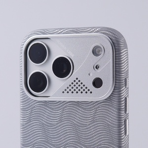 เคสโทรศัพท์หนัง PU ลายคลื่นขั้นสูง พร้อมแม่เหล็ก สำหรับ iPhone 17 14 15 16 Pro Max พร้อมกรอบโลหะป้องกันกล้อง กันกระแทก - Product Image 6