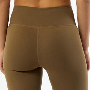 Leggings de yoga pour femmes personnalisables avec logo/motif, taille mi-haute élastique, respirants, en polyester/coton écologique, pour le sport (vente en gros) - Product Image 6