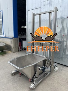 Elevador Móvil para Carne, Carro Elevador de Alimentos y Carne, Máquina Elevadora con Cubeta, Carro con Cubeta para Transportar - Product Image 5