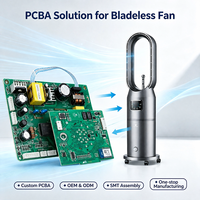 Placa de Control PCBA para Ventilador sin Aspas Personalizada, Fabricante de Ensamblaje de PCB OEM ODM, Controlador Inteligente para Ventilador