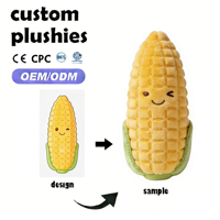 Peluche personnalisée en forme de mangue jaune, super douce, broderie de haute qualité, rembourrage en coton PP, tailles personnalisées, unisexe, vente directe d'usine