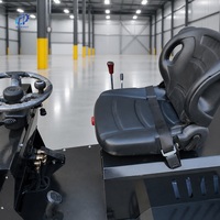 Chargeuse sur pneus électrique Hanhui de haute qualité, mini-chargeuse 4x4, 1 tonne, batterie, petite chargeuse compacte pour ferme avec ROPS CE EPA Euro V