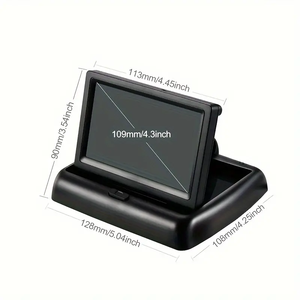 จอภาพ HD 4.3 นิ้ว พร้อมระบบมองเห็นในเวลากลางคืนสำหรับกระจกมองหลังในรถยนต์สำหรับเด็กทารก, ระบบตรวจสอบเด็กเล็กในรถยนต์, กล้องติดรถยนต์สำหรับเด็ก - Product Image 5