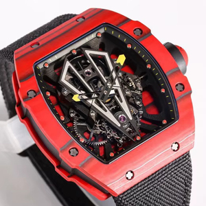 Top Tier 27-03 Carbon Fiber Tourbillon Luxury Men's Automatic Mechanical Watch Sapphire <b>Mirror</b> Hollow Sports Watch - Product Image 4