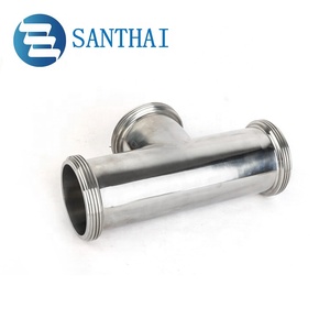 3A,DIN,SMS vệ sinh lớp thép không gỉ <span class=keywords><strong>Tee</strong></span> - Product Image 4