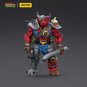 JOYTOY TMNT-Groundchuck Figurine d'action articulée à l'échelle 1/18, modèle de collection, figurine miniature, statue de personnage avec base - Product Image 2