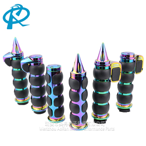 2pcs 25mm 1 "Chrome xử lý Thanh tay Grips Electroplated nhiều màu xe máy tay lái thanh kết thúc tay Grips phụ kiện - Product Image 1