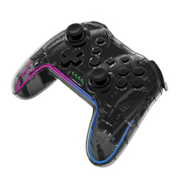 Contrôleur de jeu PC RGB lumière respirante console nintend switch, contrôleurs de jeu joysticks avec bluetooth