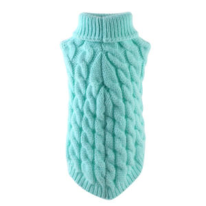 शरद ऋतु सर्दियों आरामदायक कपास बुना हुआ कुत्ता स्वेटर <span class=keywords><strong>xs</strong></span> क्लासिक xl शैली ठोस पैटर्न फैशनेबल गर्म पालतू पालतू कोट - Product Image 5