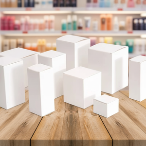 Caixa de Embalagem Cosmética de Papelão Branco para Atacado, Caixa de Papel Dobrável Reforçada, Caixa Colorida com Impressão UV em Pequenas Quantidades - Product Image 4