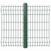 Panneau de clôture 3D en treillis soudé, revêtement PVC, galvanisé, 8 pieds, anti-escalade, clôture de sécurité pour jardin, école, cour