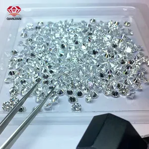 Diamante criado em laboratório com certificação GRA branco amarelo cor rosa 1ct 1.5ct 2.5ct 7mm 8mm 9mm 10mm VVS transparência moissanite solta