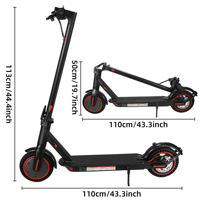 Scooters électriques électriques pour adultes, 350W, 8.5 pouces, pneus à moteur, trottinettes électriques pliables, à 2 roues, pliables et rapides