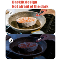 Thermomètre numérique à affichage LCD rétroéclairé à faible quantité minimale de commande BBQ Thermomètres à viande pour la cuisson des aliments