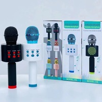 Microphone sans fil portable LED, micro audio portable compatible TikTok, micro pour podcast, enregistrement musical, équipement de studio