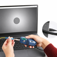 Detektor Ujung Serat Optik 400X Mikroskop Serat Optik Probe USB Kompatibel dengan Windows PC dan OTDR SC FC ST LC UPC APC