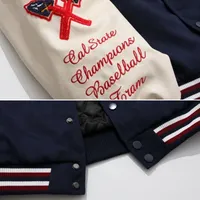 Jaket Varsity Berkualitas Tinggi LAYENNE untuk Pria, Bordir, Polyester Nylon, Custom Baseball Letterman, Jaket Varsity Flock untuk Pria
