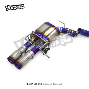 ODM Performance Catback per <span class=keywords><strong>BMW</strong></span> <span class=keywords><strong>M5</strong></span> <span class=keywords><strong>E60</strong></span> 5.0 2003-2010 auto da corsa scarico titanio viola Valvetronic silenziatore - Product Image 4