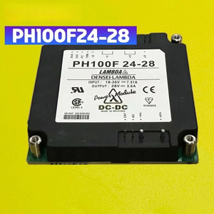 ใหม่แท้ TDK-Lambda PH100F24-28 โมดูลแปลงไฟแบบแยกส่วน 100W 3kV ฉนวนกันไฟฟ้า 1 ช่องสัญญาณขาออก 28V 3.6A 18V-36V ช่องสัญญาณขาเข้า ประสิทธิภาพ 90% พร้อมอุปกรณ์ติดตั้ง - Product Image 1