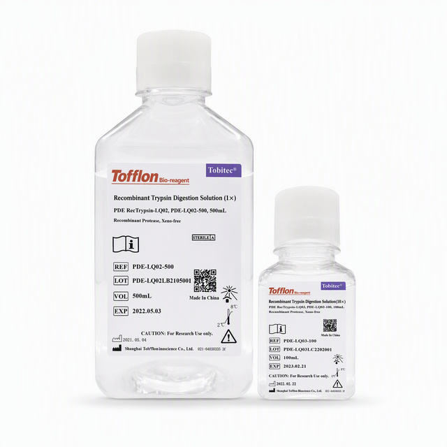 Recombinant Trypsin Solution Is a High Purity Recombinant Enzyme Produced by Microbial Fermentation.