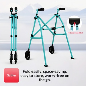 Aide à la <span class=keywords><strong>marche</strong></span> <span class=keywords><strong>pliable</strong></span>, nouvelles aides à la <span class=keywords><strong>marche</strong></span>, dispositifs d'assistance mobiles pour personnes âgées, chariots à main pour personnes handicapées, capacité de charge super résistante - Product Image 5