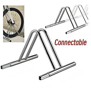 Briviga <span class=keywords><strong>Portabici</strong></span> da Pavimento in Acciaio Rinforzato, Supporto per Biciclette Collegabile, Rastrelliera per Stoccaggio Bici da Esterno e Interno - Product Image 1