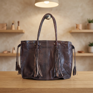 Bolso de hombro de cuero genuino premium - Product Image 3