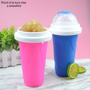 Hot bán DIY slushy Maker cấp thực phẩm Silicone cup tự chế bóp cốc băng giá nhanh chóng đông lạnh ma thuật Smoothie slushie cup - Product Image 2