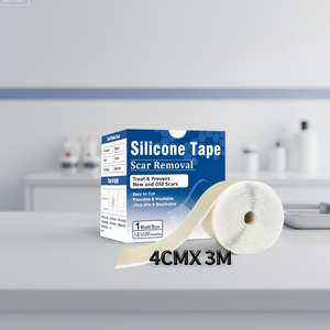 카부 울트라 씬 통기성 흉터 제거 편안하고 통증 없는 재사용 가능 세척 가능 부드러운 흉터 시트 실리콘 테이프 상처 패치 - Product Image 1
