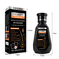 Shampoo à la biotine pour la croissance des cheveux, traitement anti-chute de cheveux, shampooing à base de plantes, nourrit en profondeur, répare les racines des cheveux pour hommes et femmes