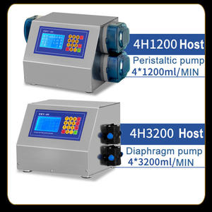 Đa-đầu nhu động cơ hoành bơm nước uống rượu vang chất lỏng tinh dầu nước trái cây nước hoa Máy rót chai với băng tải - Product Image 3