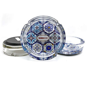 <span class=keywords><strong>Cendrier</strong></span> en verre souvenir marocain Boho chameau de forme ronde imprimé de logo personnalisé <span class=keywords><strong>cendrier</strong></span> du Maroc - Product Image 3