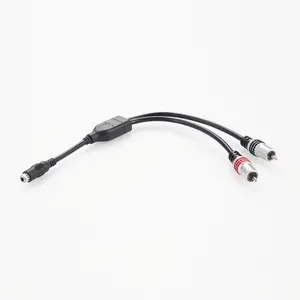 Panel-Mount 3.5 Mm Ke Kabel RCA