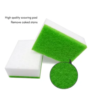 Topeco Magic Sponge With Scouring Pad Kitchen Cleaning Sponge Pad Super Cleaning Kitchen Pad Sponge