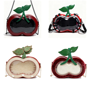 Sac à bandoulière personnalisé Ita Bag en forme de fruit, transparent, style Sweet Lolita, avec porte-épingles cerise, mini sac à main Itabag - Product Image 3