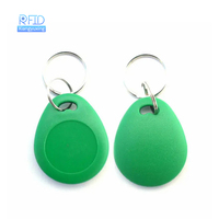 13.56mhz rfid porte-clés étiquette NFC ISO14443A réécriture UID 13.56mhz porte-clés pour porte de porte