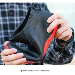 Botas de Chuva Impermeáveis Masculinas de Cano Baixo para Inverno, Tamanhos Grandes, PVC, Sapatos de Trabalho para Cozinha, Malha para Outono, Verão e Caminhada na Água - Product Image 2