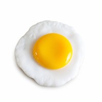 Jouet Squishy Œuf Frit Réaliste en TPR, Balle Anti-Stress à Presser en Forme d'Aliment, Fidget pour Vitrine de Magasin de Cadeaux