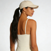 Robe de tennis sport mini dos nu en coton blanc pour femme, mode personnalisée Luckpanther