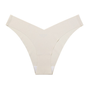 Bragas de mujer sin costuras de seda helada con cintura en V para venta al por mayor - Product Image 2