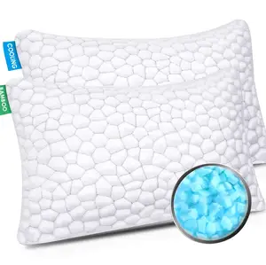 Shredded Memory Foam Bamboo Gel Pillow Cooling Adjustable Hypoallergenic Cooling Bed Pillow