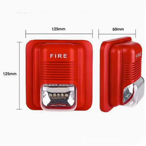 Alarme sonore et visuelle pour lutte contre l'incendie, klaxon d'avertissement sonore et visuel 12V, signal d'avertissement LED, klaxon d'alarme - Product Image 4