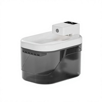 Fontaine à eau intelligente pour chat et chien, adaptée aux chatons, avec détection de mouvement, filtration, fonctionnement silencieux, conception sans fil rechargeable