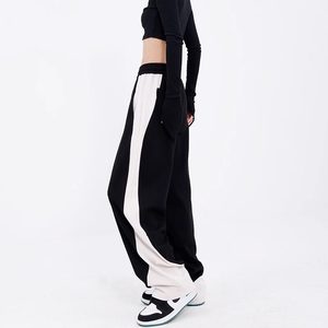<span class=keywords><strong>Pantalon</strong></span> de survêtement patchwork streetwear pour <span class=keywords><strong>femme</strong></span>, coupe banane, ample, large, style harem, longueur intégrale, design unique - Product Image 6