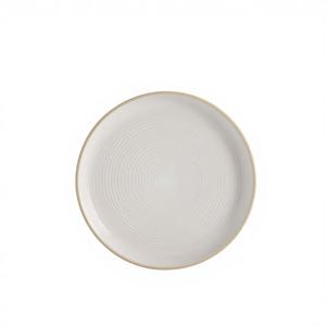 Plat à soupe en porcelaine émaillée haut de gamme, résistant aux micro-ondes et aux rayures, style classique pour la restauration - Product Image 1