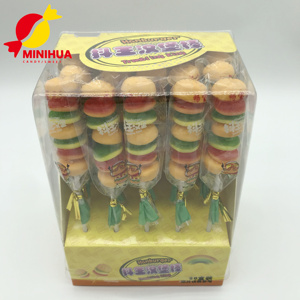 Bonbons gélifiés en forme de <span class=keywords><strong>mini</strong></span> <span class=keywords><strong>hamburger</strong></span> <span class=keywords><strong>halal</strong></span> personnalisés en gros, en forme de boule, doux, en saveur fruitée - Product Image 4