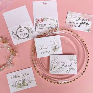 <span class=keywords><strong>Carte</strong></span> d'<span class=keywords><strong>anniversaire</strong></span> personnalisée pour fabricant d'impression, avec impression pliée, enveloppe, estampage doré et papier de qualité supérieure - Product Image 2