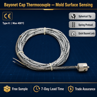 Thermocouples de type baïonnette HUADONG avec une pointe de détection de température sphérique