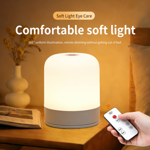 Luminária Noturna <span class=keywords><strong>LED</strong></span> Recarregável com Controle Remoto para Quarto, Três Cores, <span class=keywords><strong>Luz</strong></span> Suave, Ideal para Presente - Product Image 5